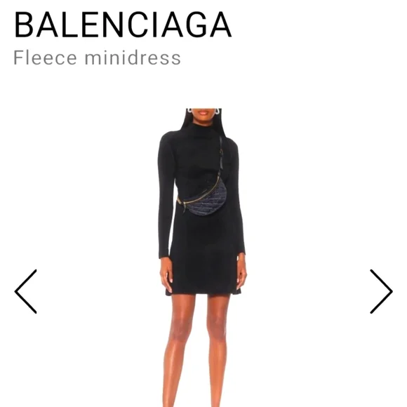 Balenciaga fleece mini dress - Picture 1 of 9